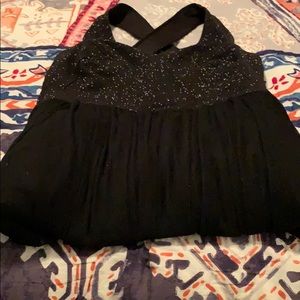 Beautiful tulle, dress with glitter cross back